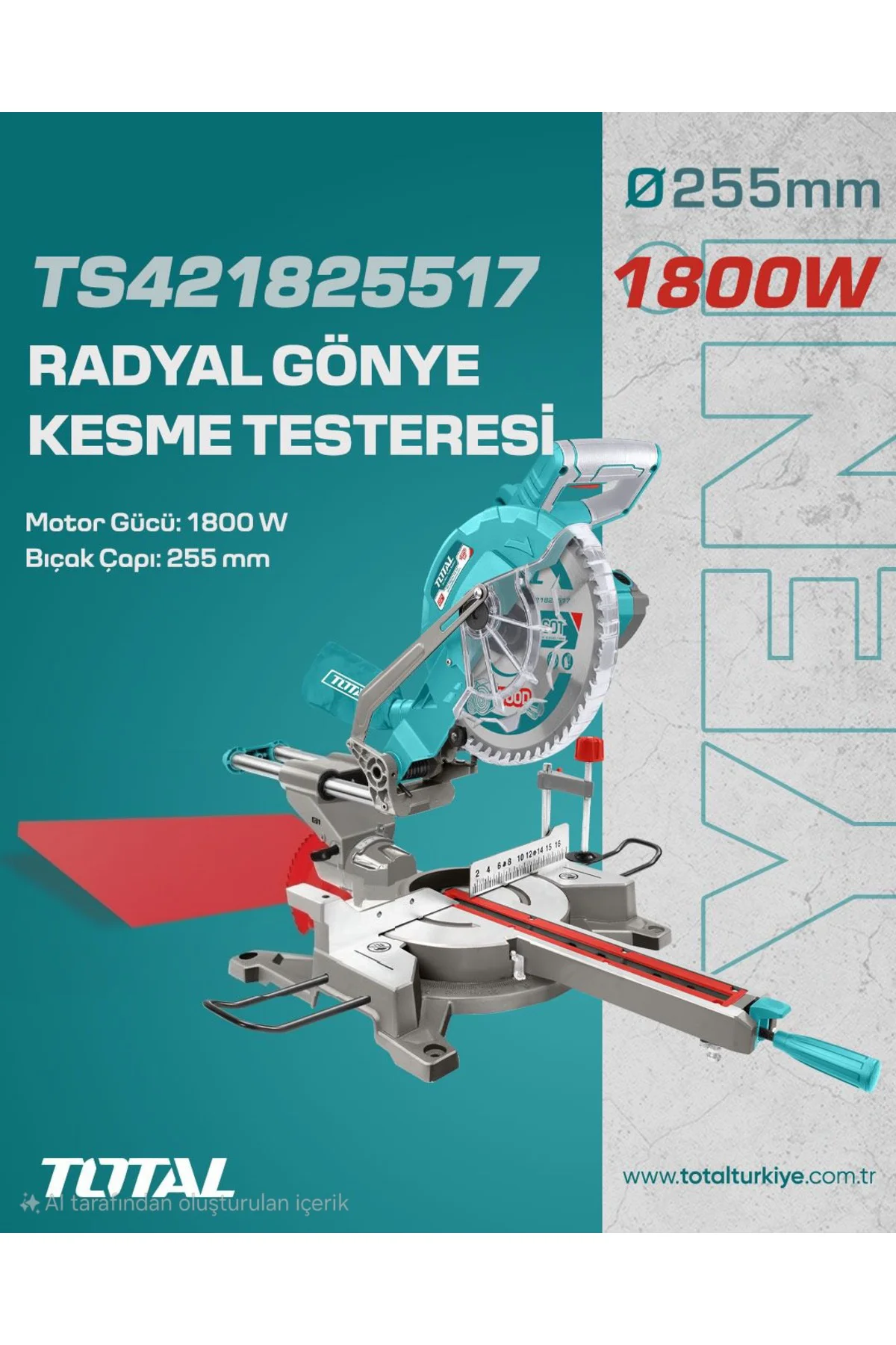 RADYAL GÖNYE KESME TESTERESİ TS421825517