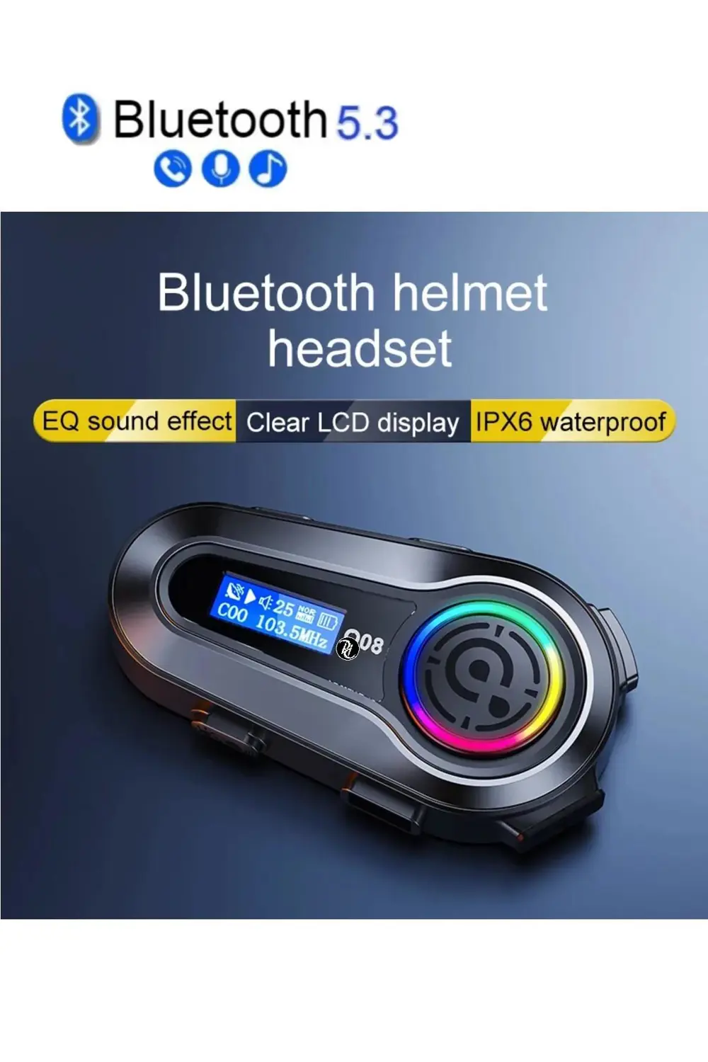 Radyo Özellikli Kask Kulaklık Q-08P Su Geçirmez Bluetooth Motosik Radyo Özellikli Kask Kulaklık Q-08P Su Geçirmez Bluetooth Motosik