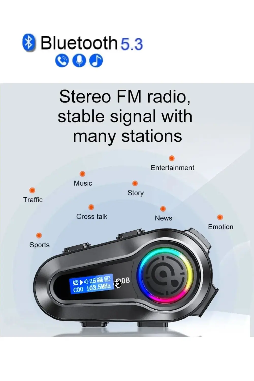 Radyo Özellikli Kask Kulaklık Q-08P Su Geçirmez Bluetooth Motosik Radyo Özellikli Kask Kulaklık Q-08P Su Geçirmez Bluetooth Motosik