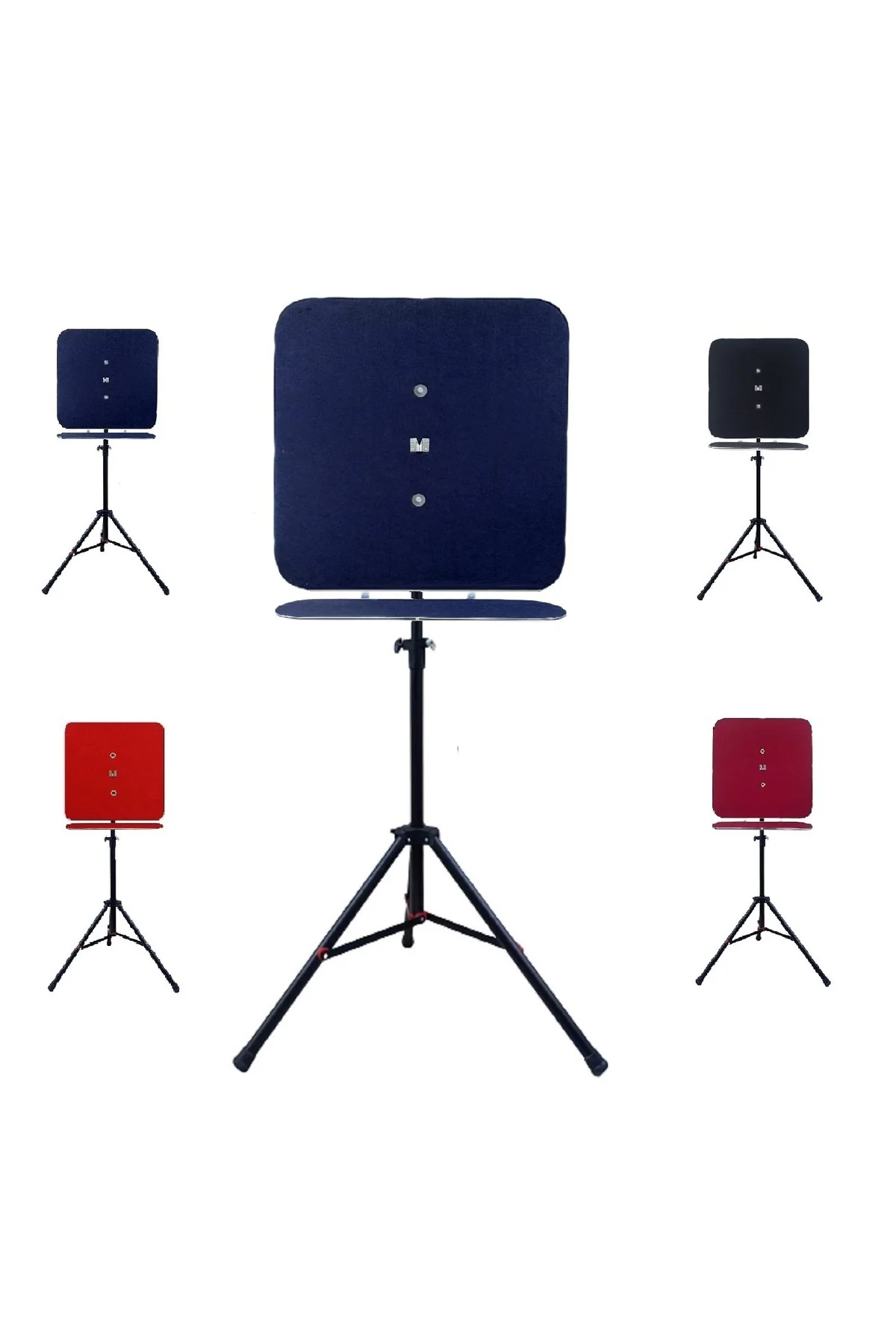Raf Düzenekli Tripod Ayaklı Kare Dart Arkalık. Lacivert - Görsel 2