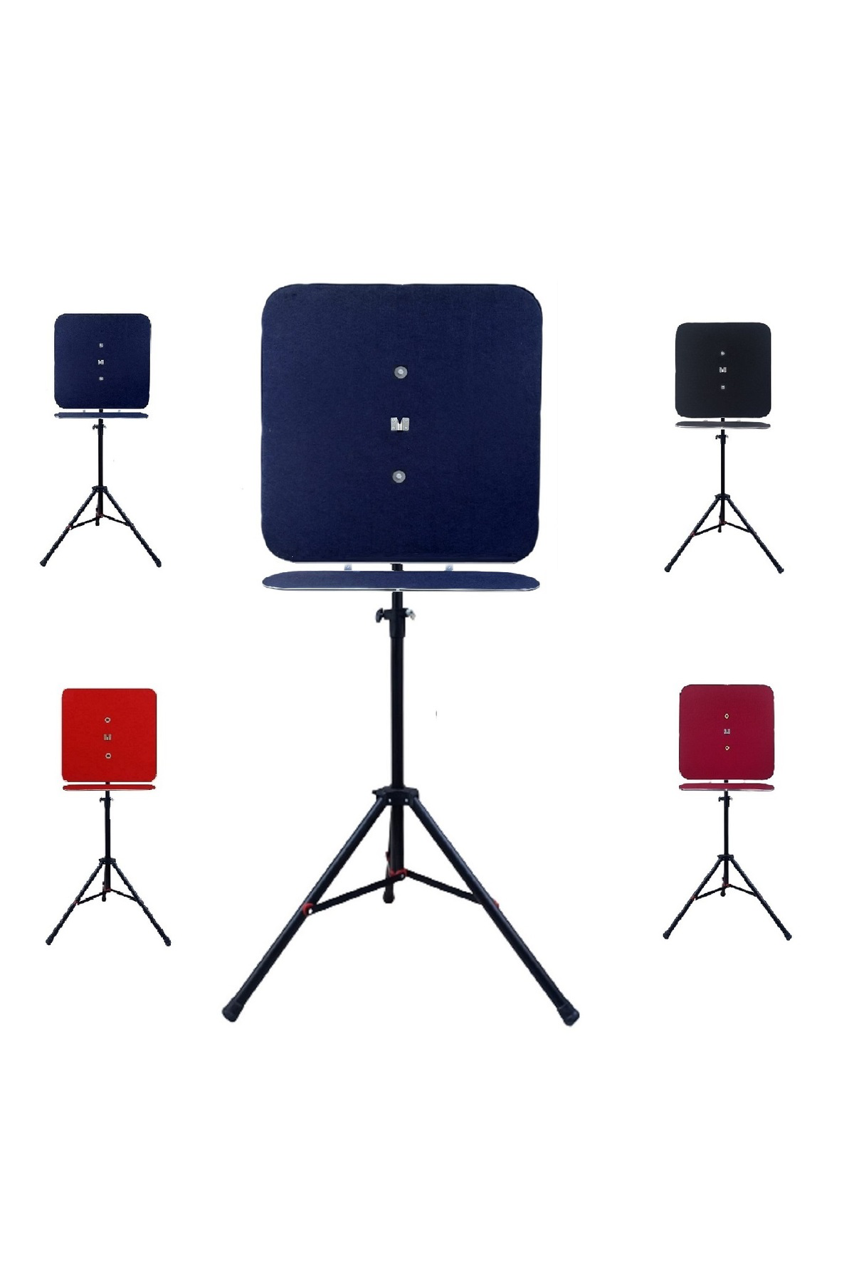 Raf Düzenekli Tripod Ayaklı Kare Dart Arkalık. Lacivert