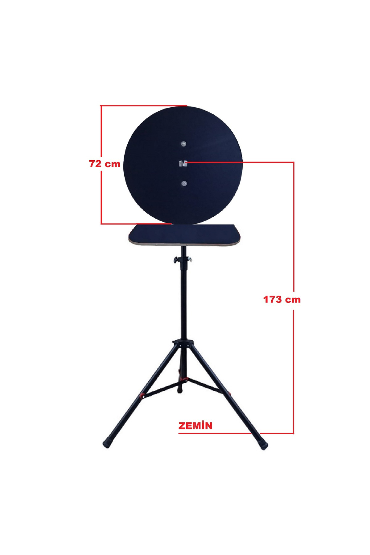 RAF DÜZENEKLİ TRİPOD AYAKLI DART ARKALIK SETİ. LACİVERT RENK.