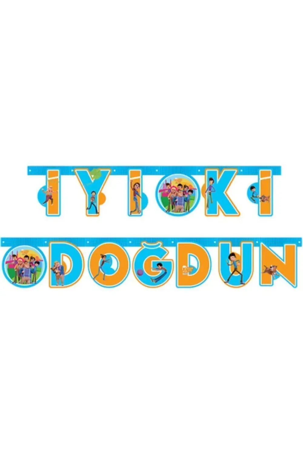 Rafadan Tayfa 10 Adet Balon 6 Adet Maske Ve Iyi Ki Doğdun Flama D