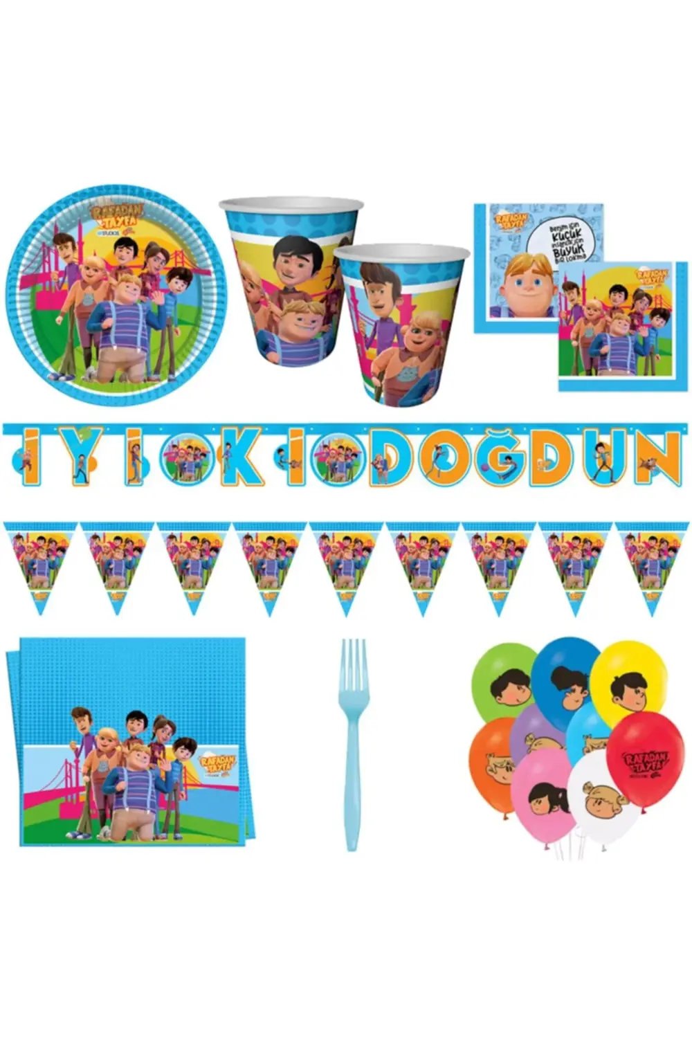 Rafadan Tayfa   Doğum Günü Parti Seti 8 Kişilik