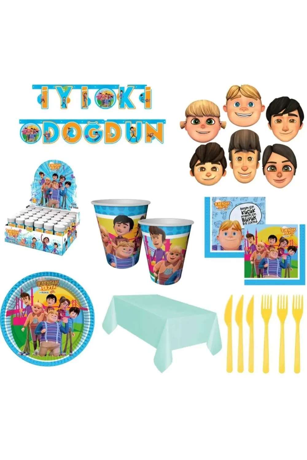 Rafadan Tayfa Doğum Günü Seti 8 Kişilik