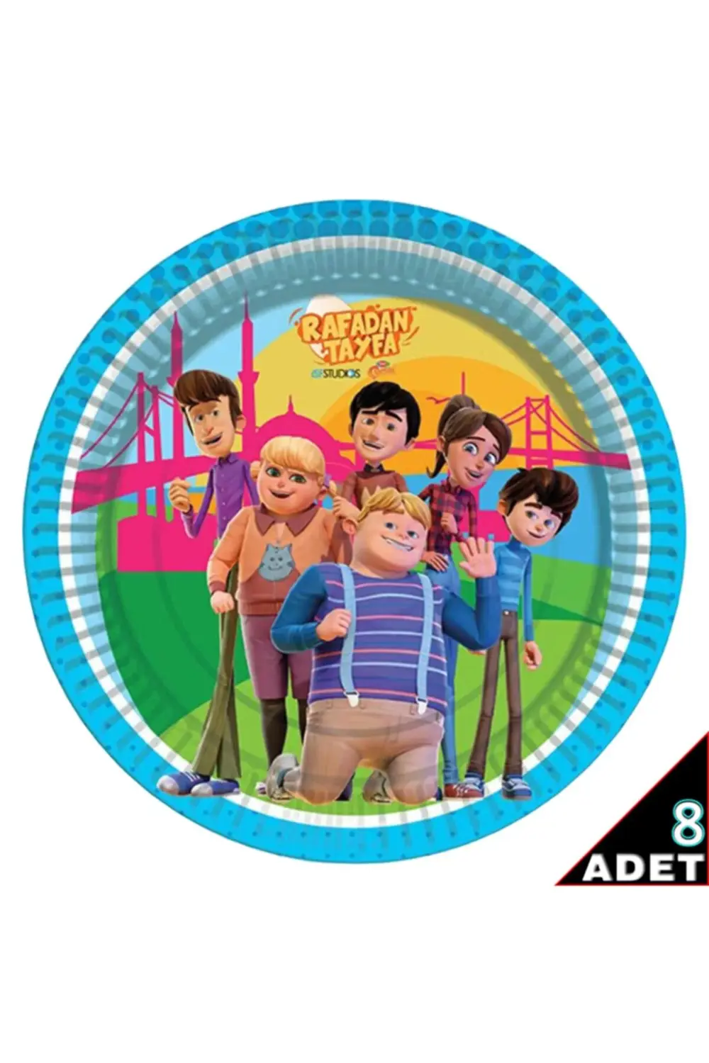 Rafadan Tayfa Karton Tabak - 23cm X 8 Adet