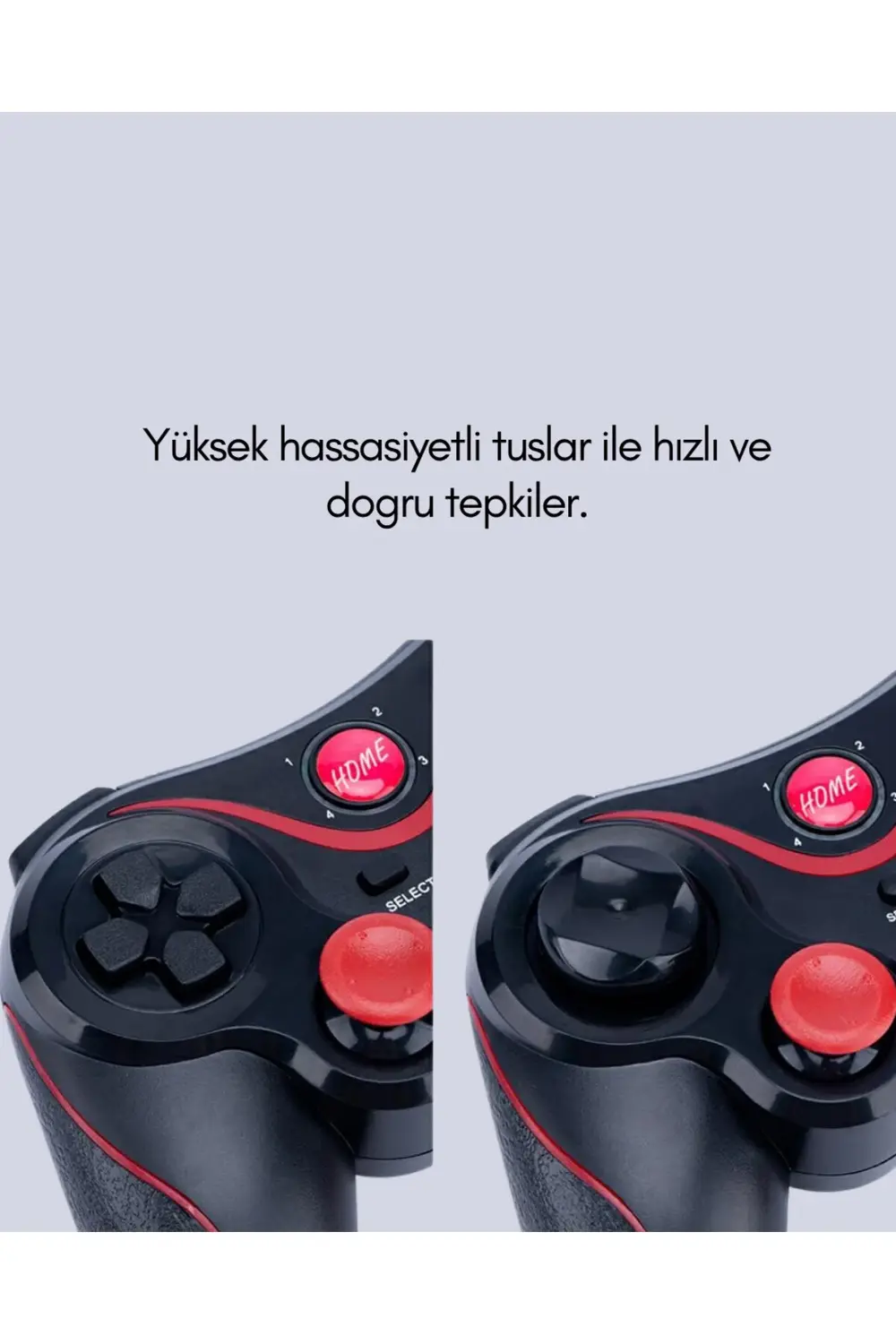 Rahat Kavrama ve Düşük Gecikme Teknolojili Gamepad