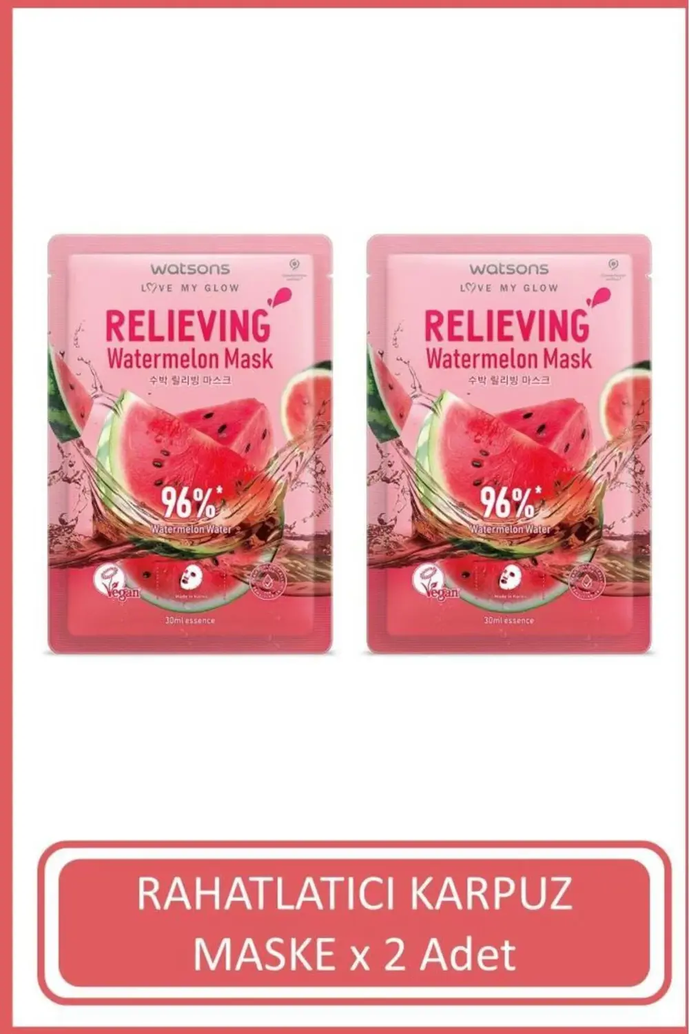 Rahatlatıcı Karpuz Maske 30 ml X2 Adet