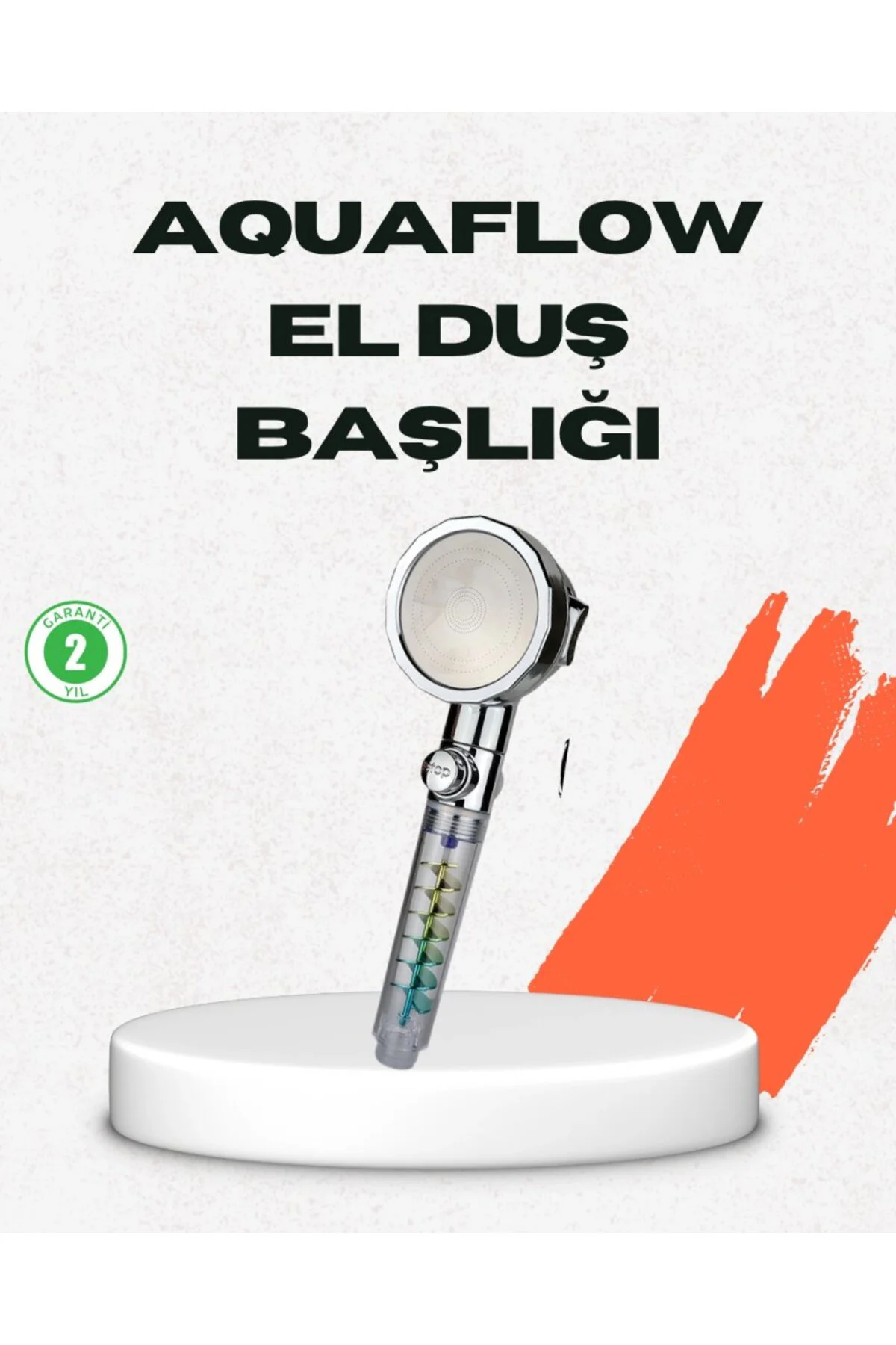 Rahatlatıcı Yağmur Etkili El Duşu – Döner Pervaneli, Dayanıklı Ve Şık Tasarım