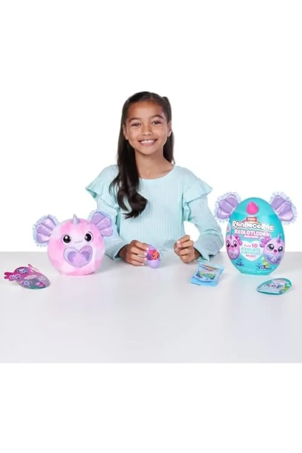 Rainbocorns Axolotlcorn Sürpriz ZURU, Kızlar için Peluş Oyuncak 3
