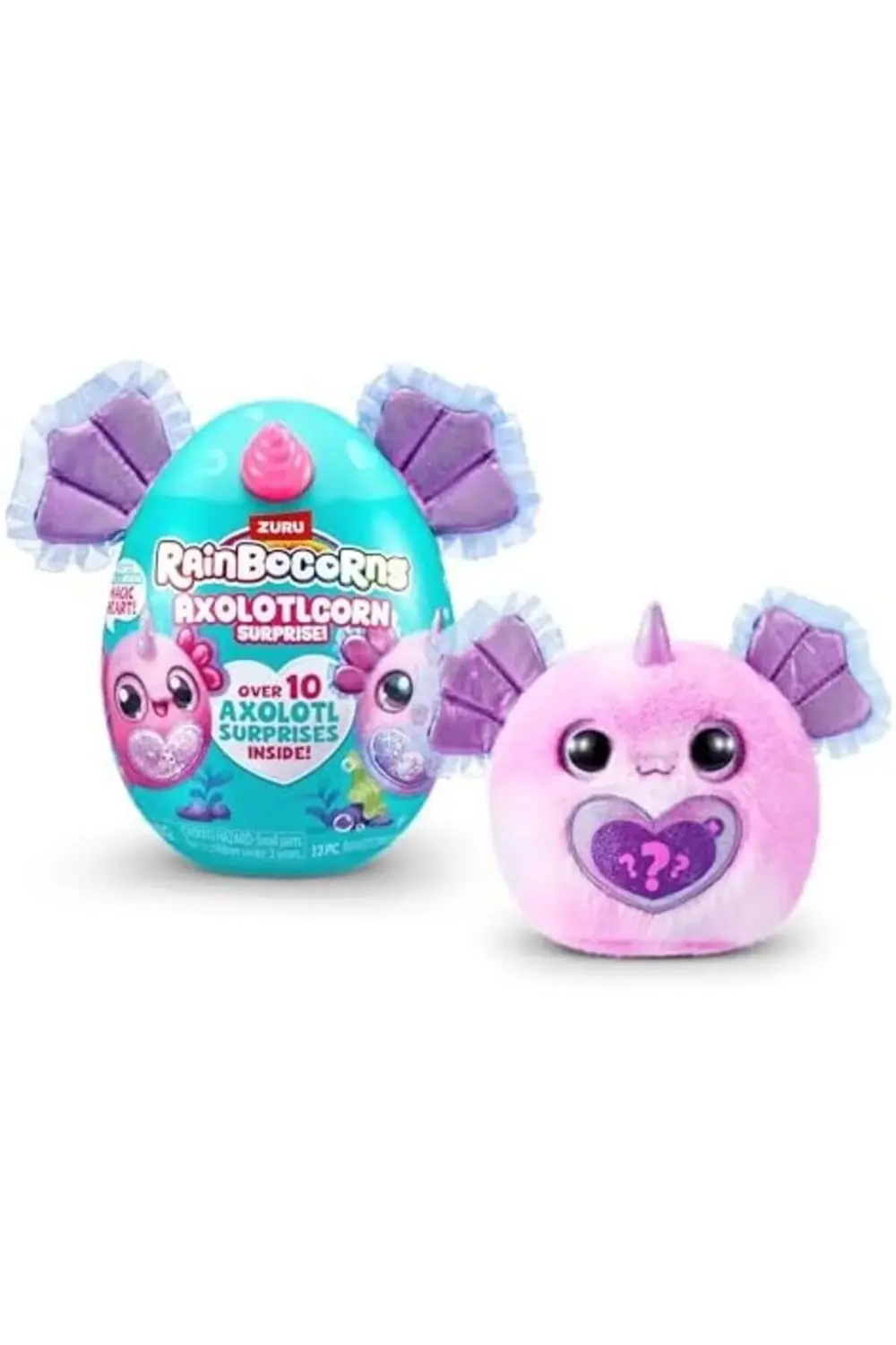Rainbocorns Axolotlcorn Sürpriz ZURU, Kızlar için Peluş Oyuncak 3