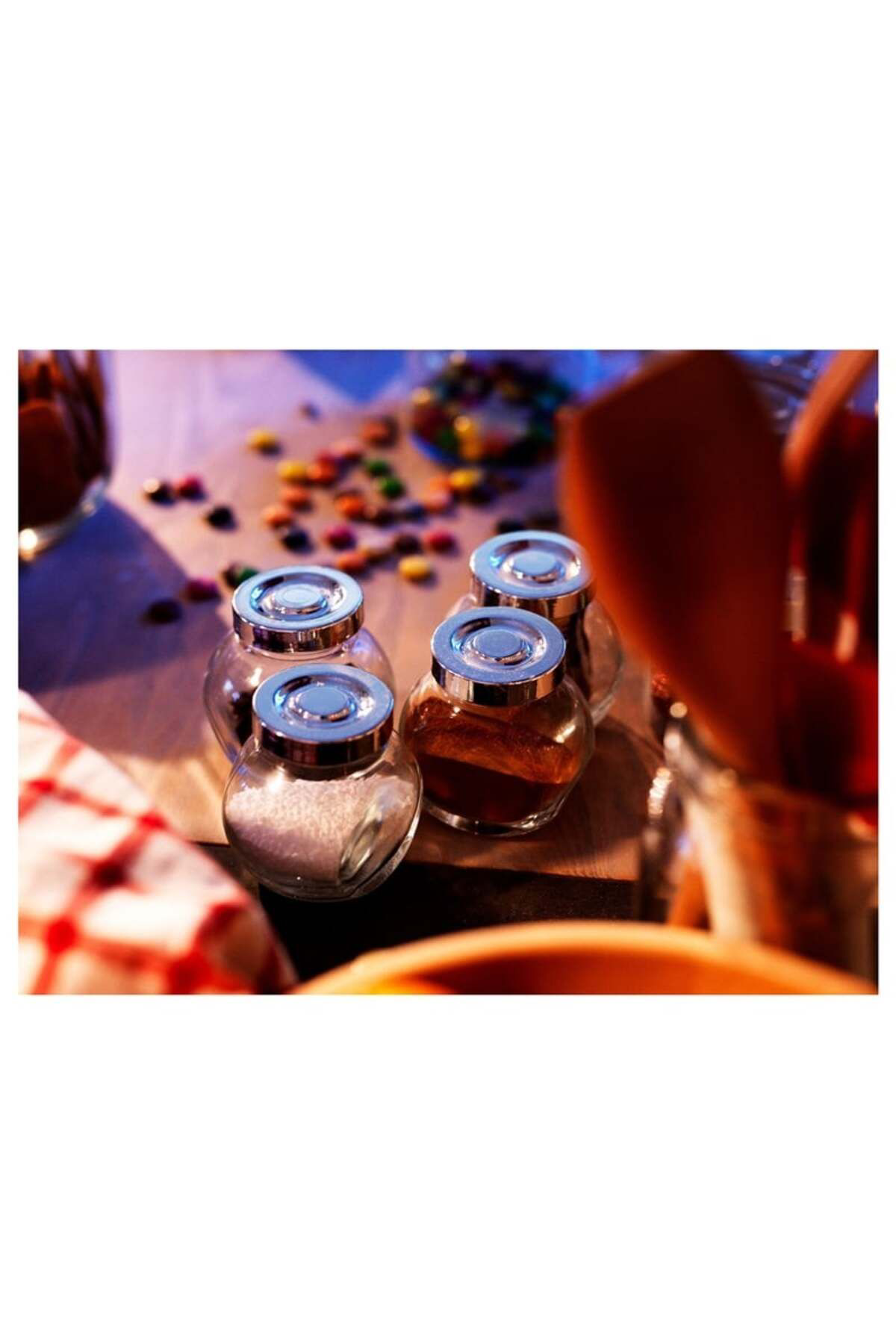 İkea Rajtan 4'Lü Cam Baharatlik 40064702