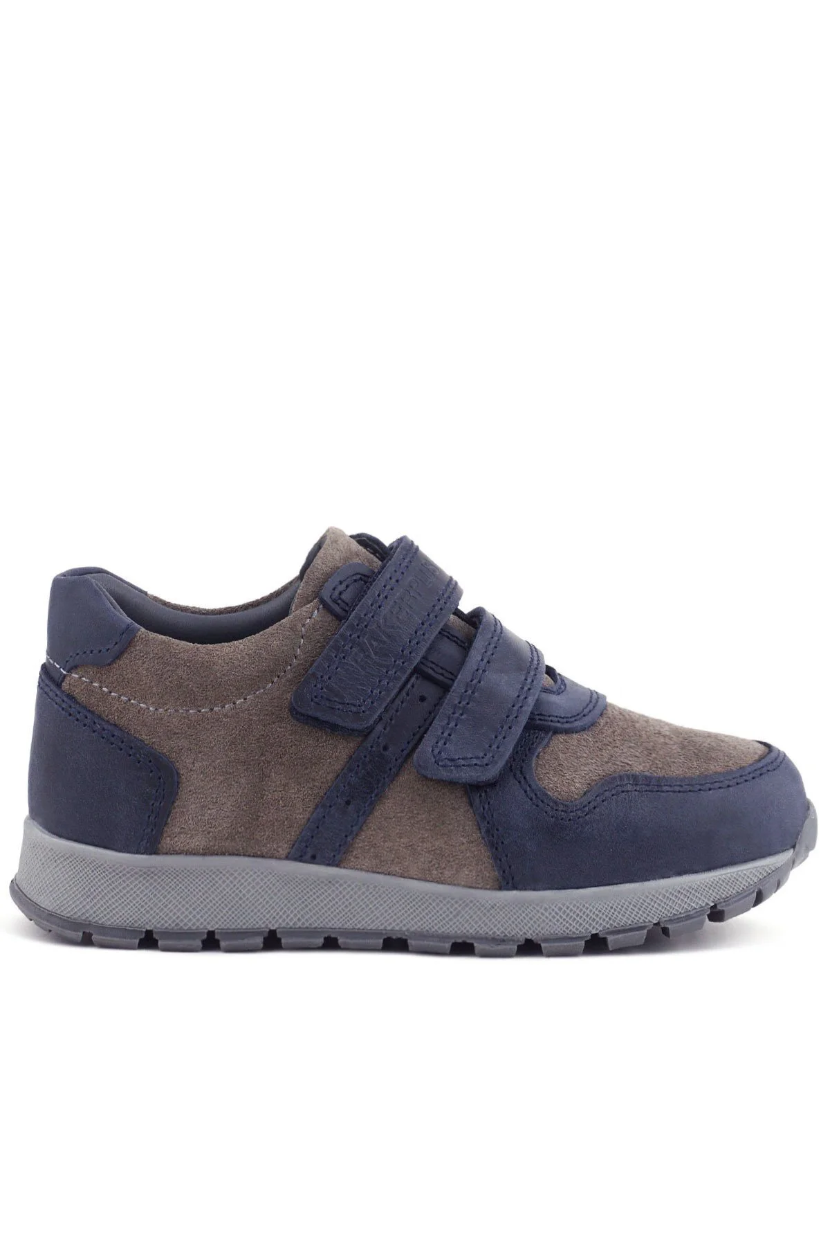 Rakerplus 3750 3750-LGR % 100 Deri Cırtlı Lacivert Gri Sneaker Ço