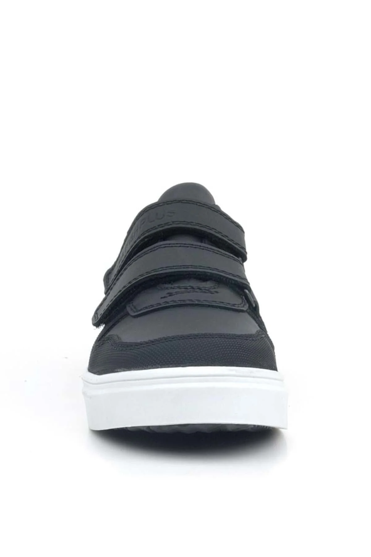 Rakerplus 3751-SGN Siyah Beyaz % 100 Hakiki Deri Cırtlı Erkek Çocuk Sneaker Günlük