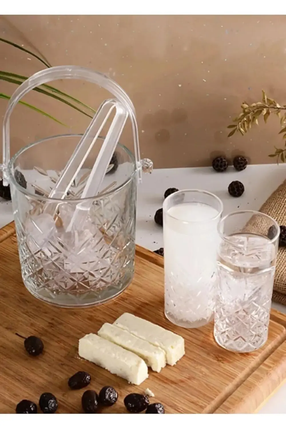 Rakı Bardağı ve Buz Kovası Seti 6 Kişilik Orijinal 858596969685 1