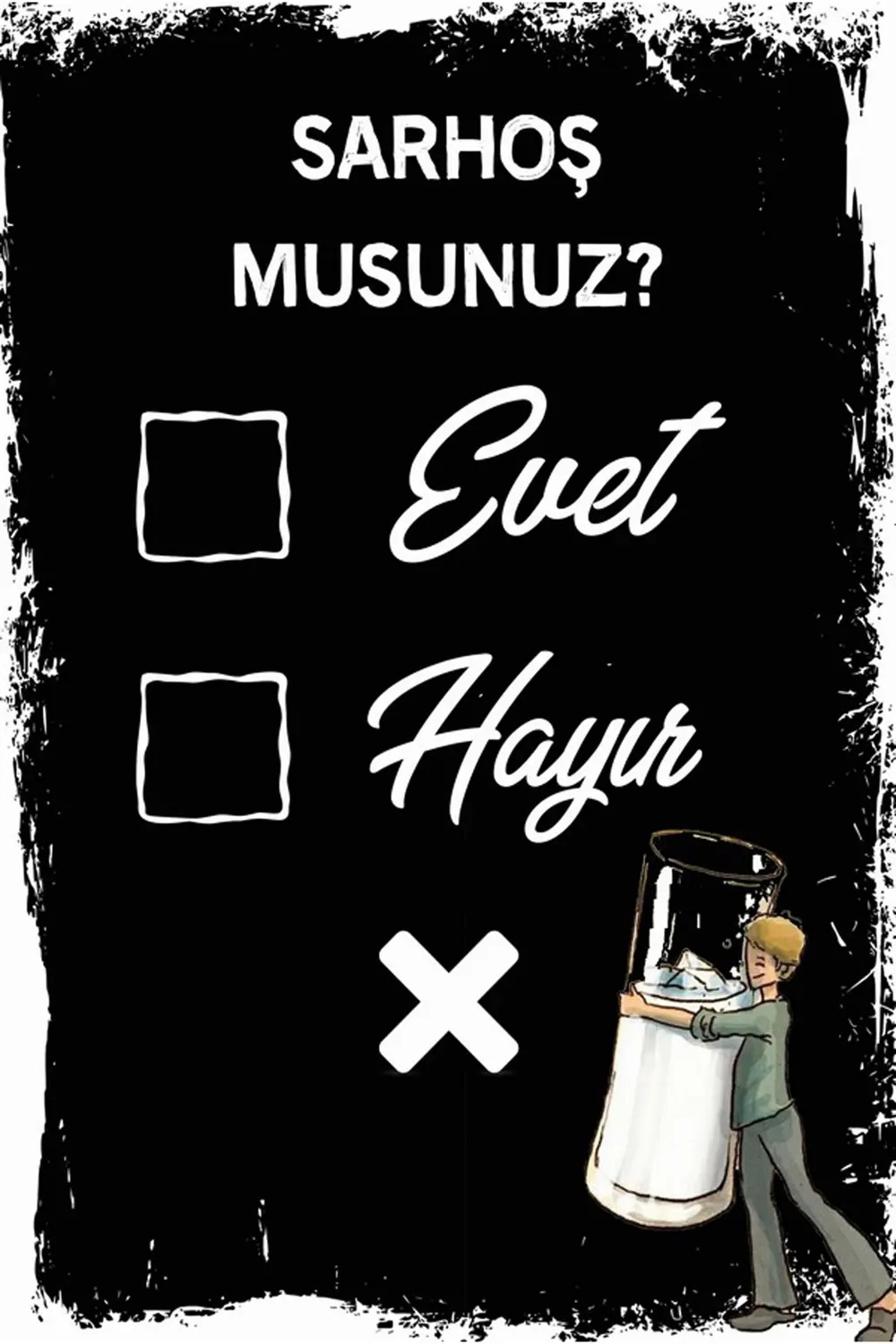 Rakı   Tasarımlı Ahşap Poster
