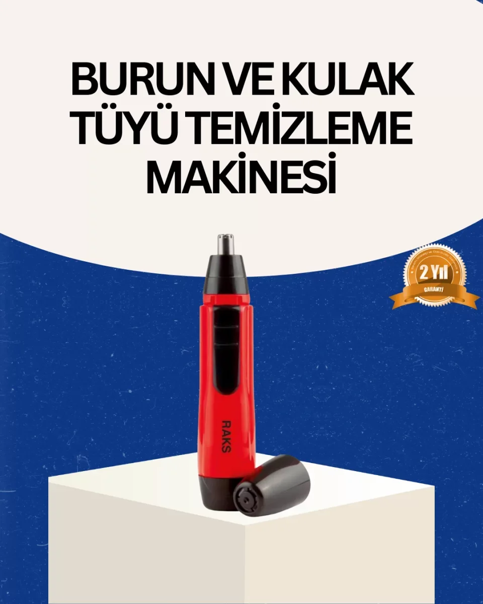 Raks Kırmızı Tüy Temizleme Cihazı Kulak Burun Pilli Ergonomik - Lisinya
