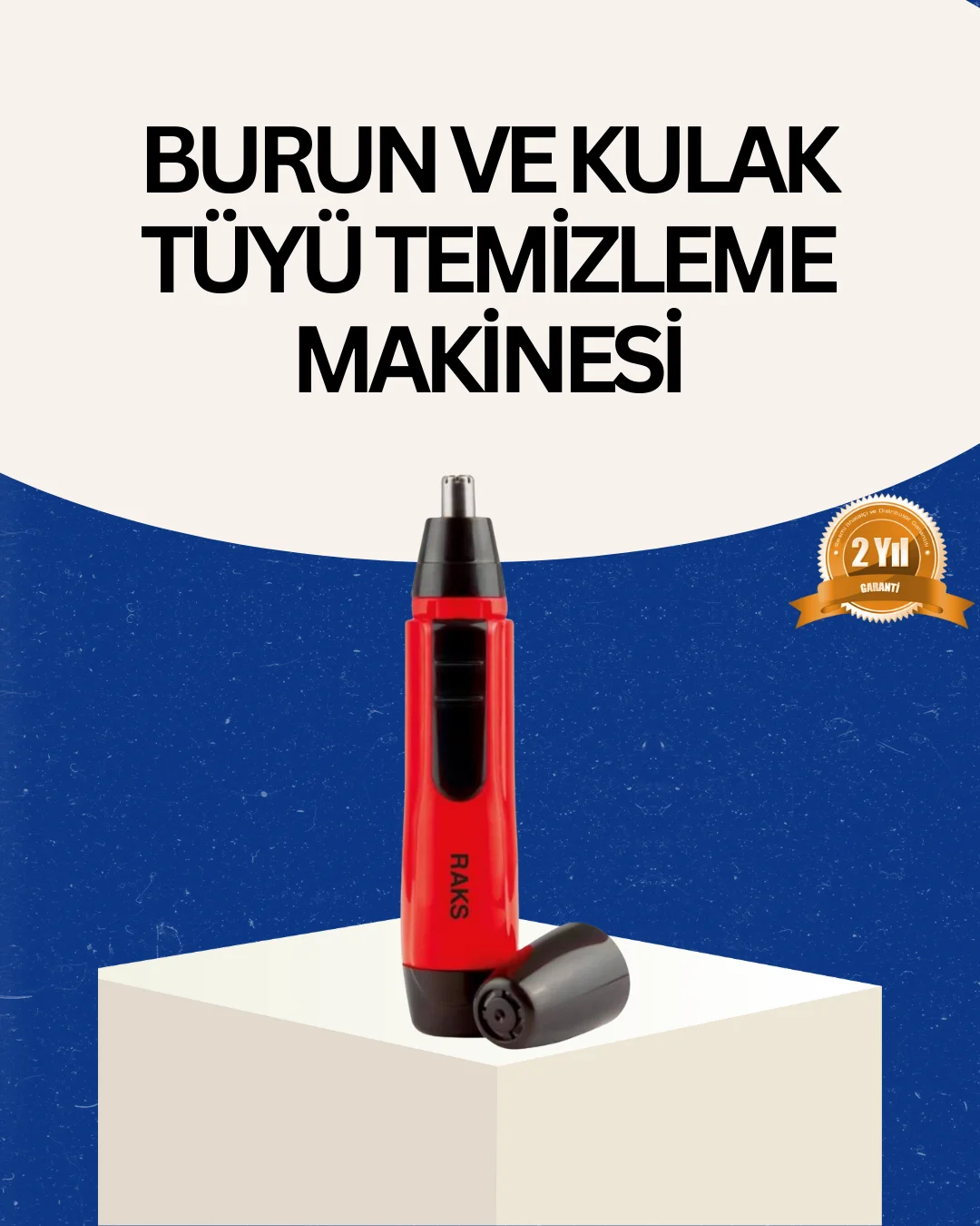 Raks Kırmızı Tüy Temizleme Cihazı Kulak Burun Pilli Ergonomik Raks Kırmızı Tüy Temizleme Cihazı Kulak Burun Pilli Ergonomik