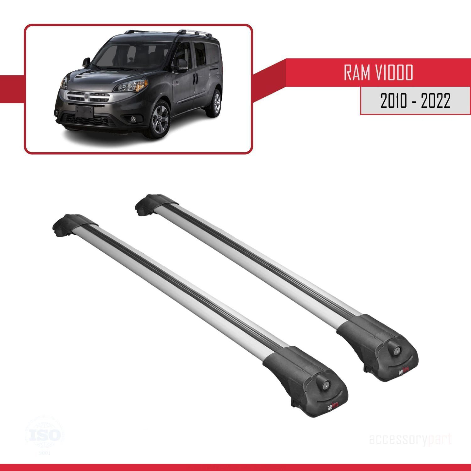 Ram V1000 2010-2022 Arası ile uyumlu ACE-1 Ara Atkı Tavan Barı GR