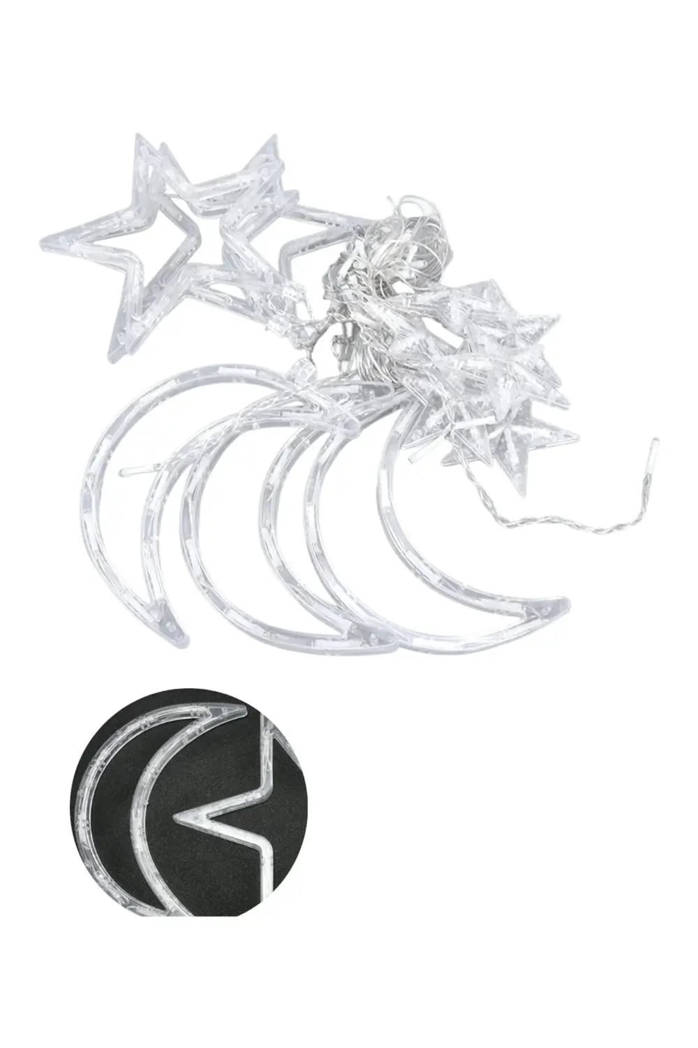 Ramazan İçin Büyük Boy Işıklı Ay Yıldız Led