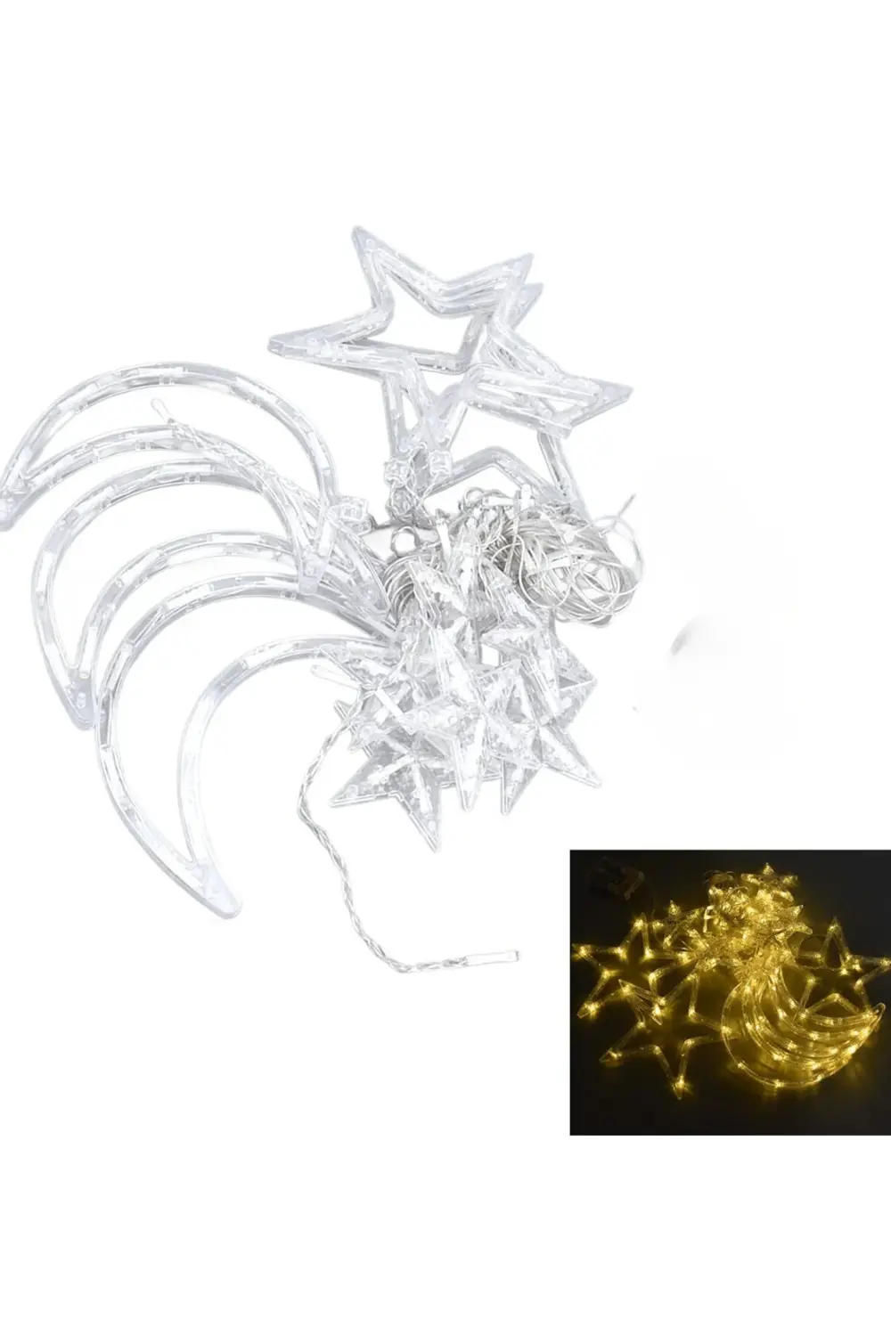 Ramazan İçin Büyük Boy Işıklı Ay Yıldız Led