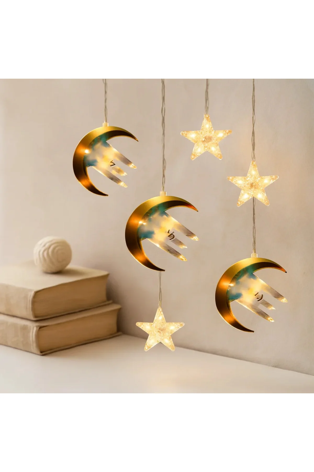 Ramazan LED Perde Lamba 3m Fişli Eklemeli Hilal Cami Yıldız Ramazan LED Perde Lamba 3m Fişli Eklemeli Hilal Cami Yıldız