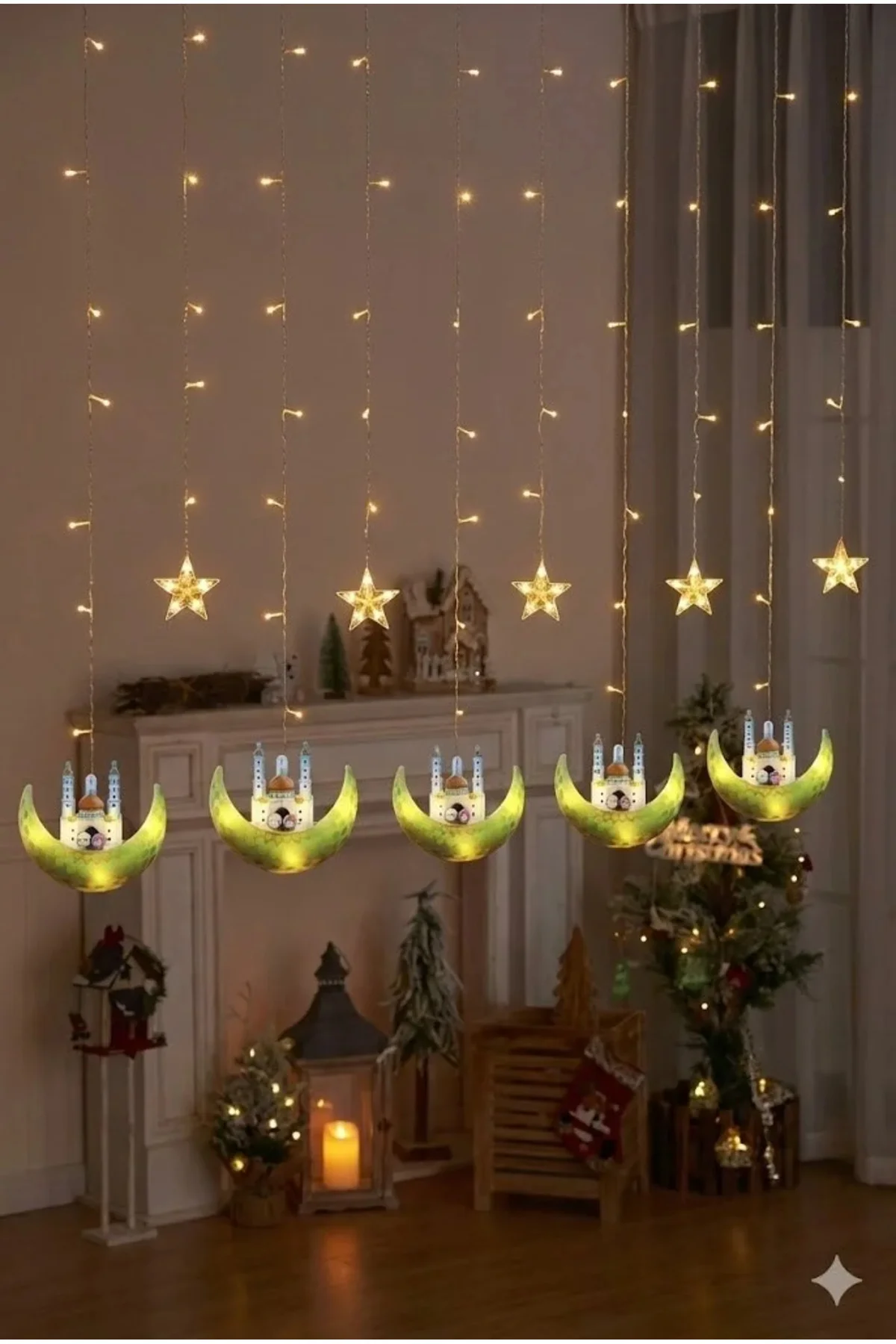 Ramazan Perde LED Işık 3 Metre - Görsel 2