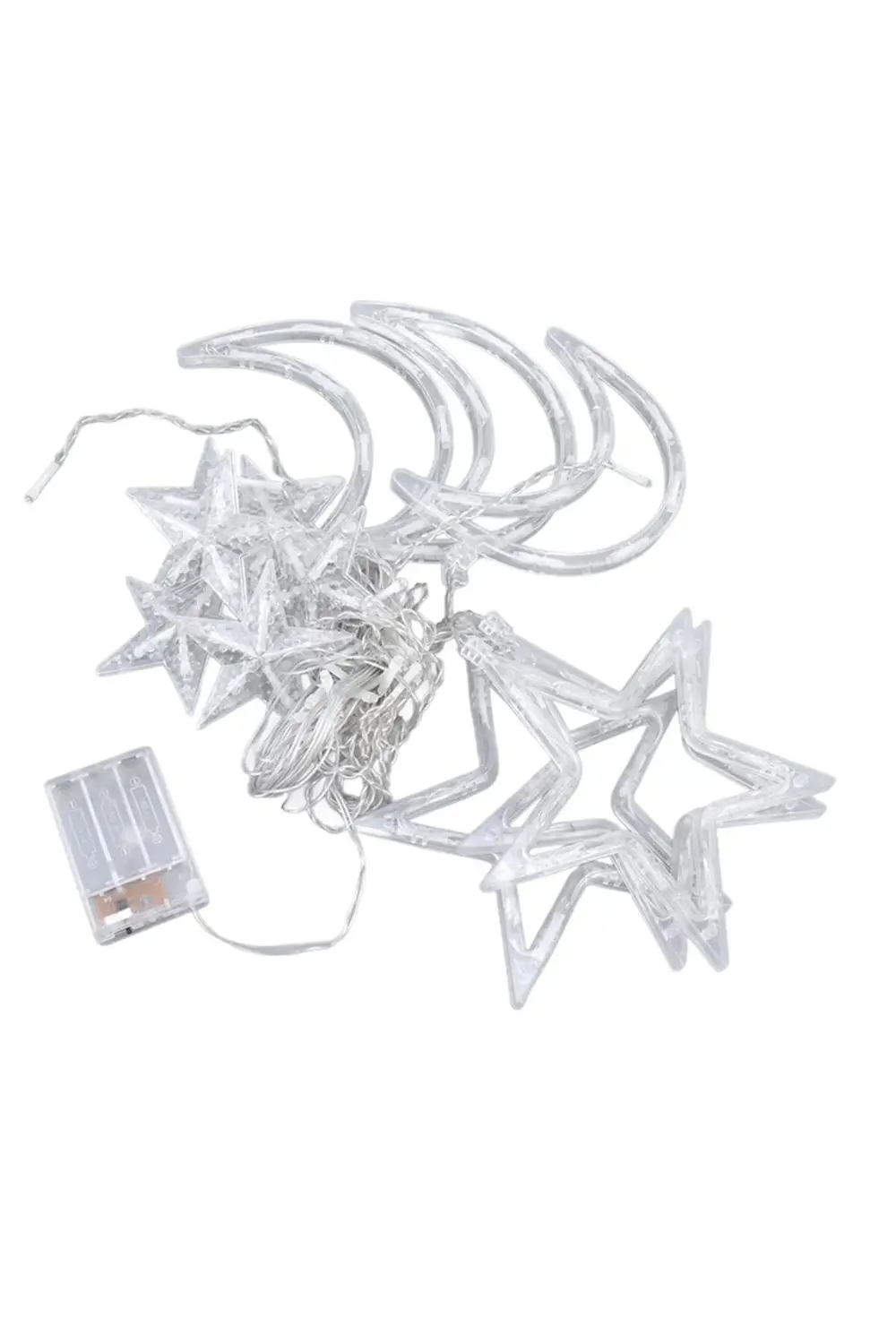 Ramazan Süslemesi İçin Ay Yıldız LED Işık Perde Lambası