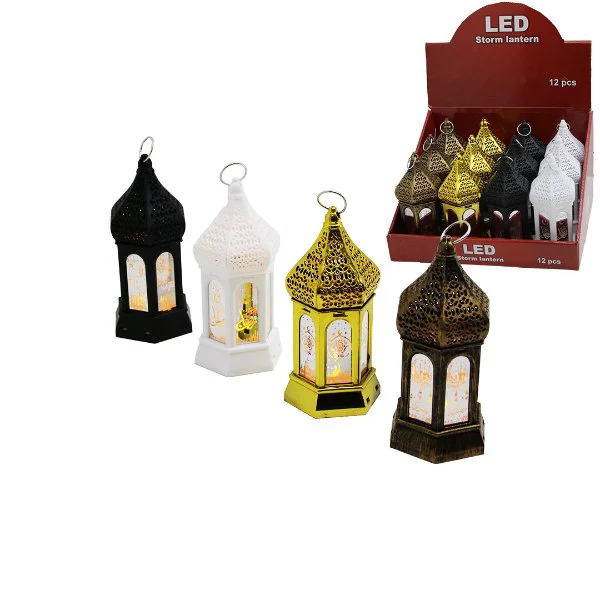 Ramazan Temalı Altıgen Kapalı LED Dekoratif Lamba Ramazan Temalı Altıgen Kapalı LED Dekoratif Lamba