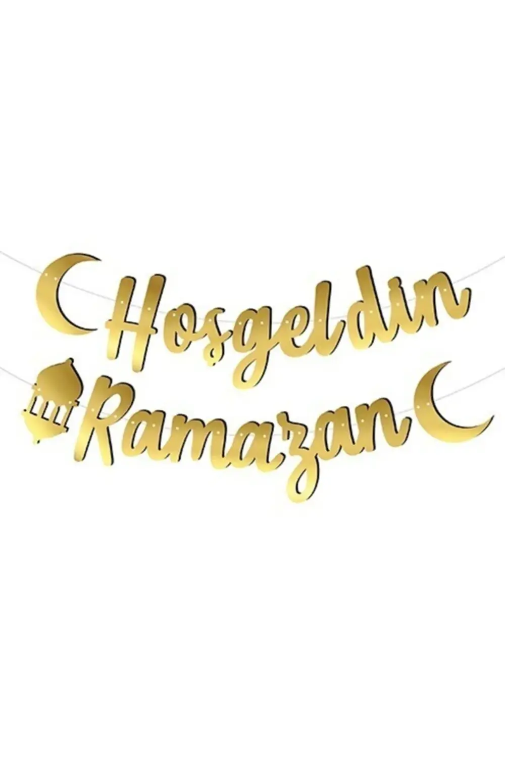 Ramazan temalı banner hoşgeldin ramazan gold