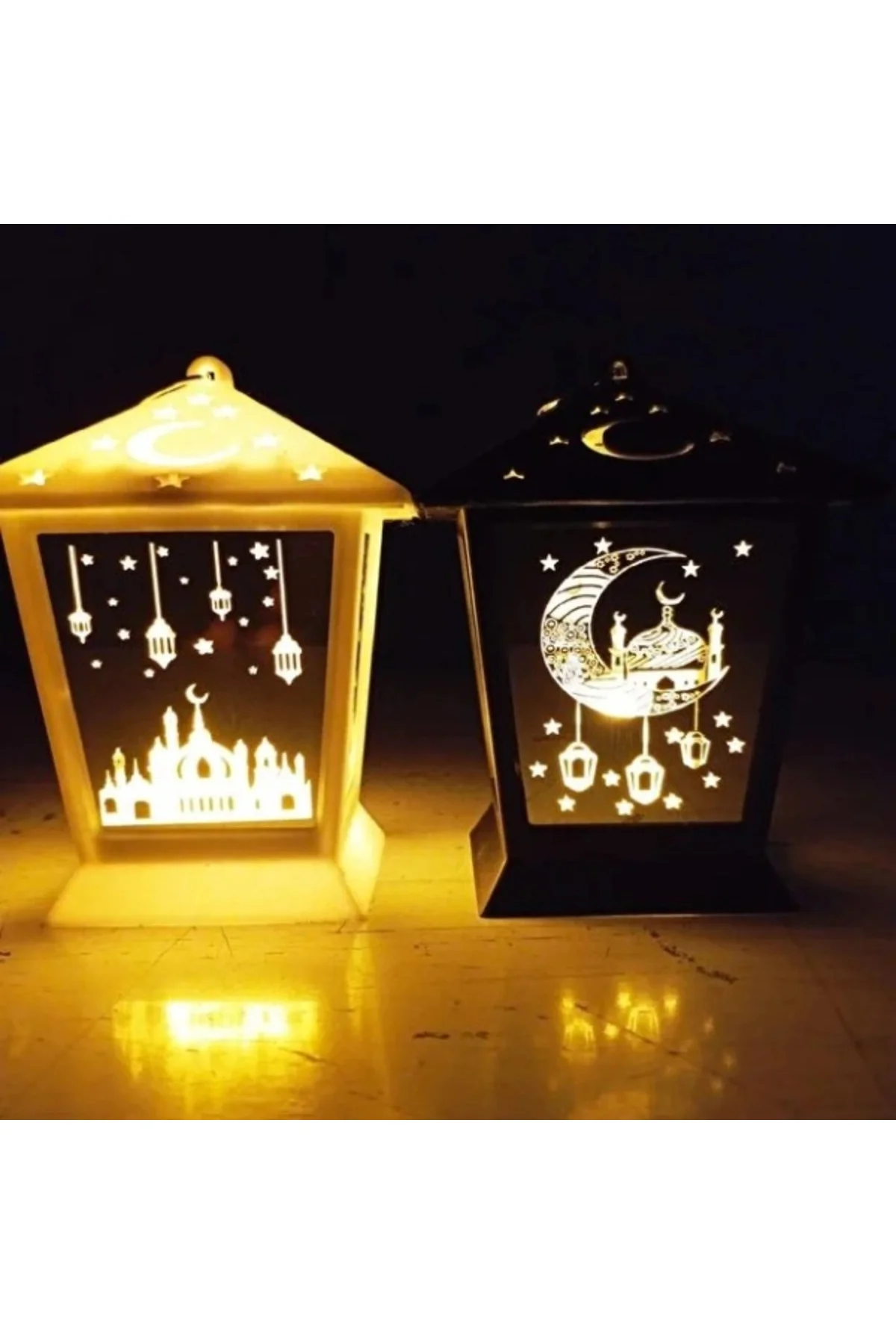 Ramazan Temalı Kare Kubbe Led Lamba