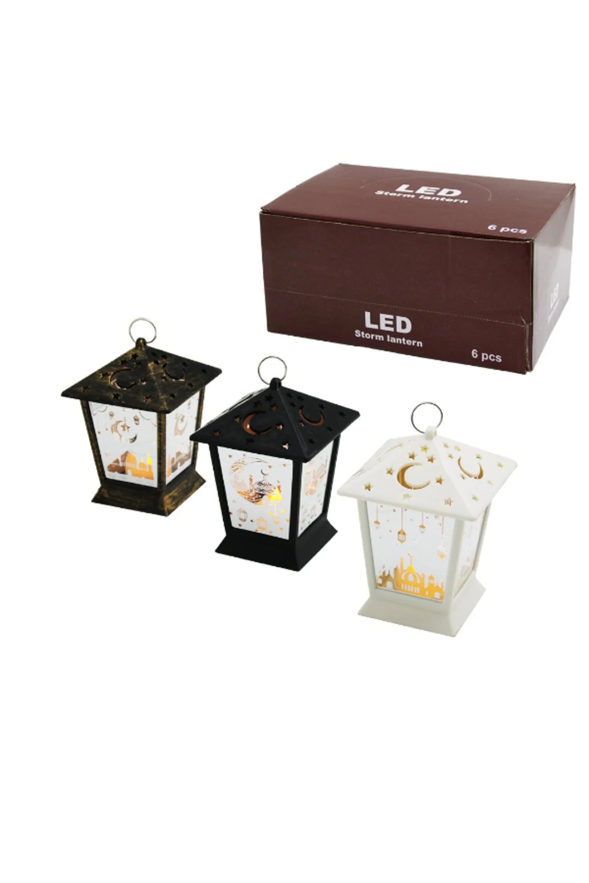Ramazan Temalı Kare Kubbe LED Lamba