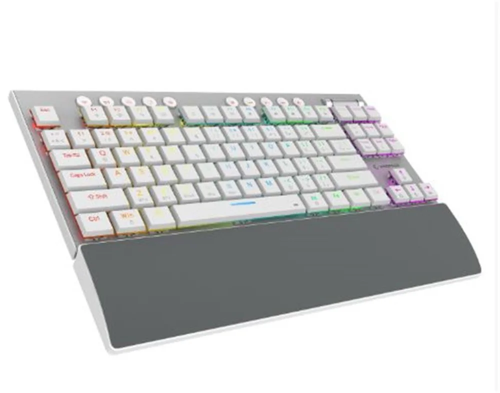 Rampage BERU Beyaz 2.4G + BT Wireless RED SWITCH Mekanik Gaming O