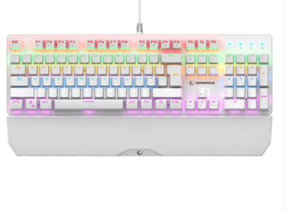 Rampage KB-R86 UMBRA Beyaz USB Rainbow Aydınlatmalı Blue  English
