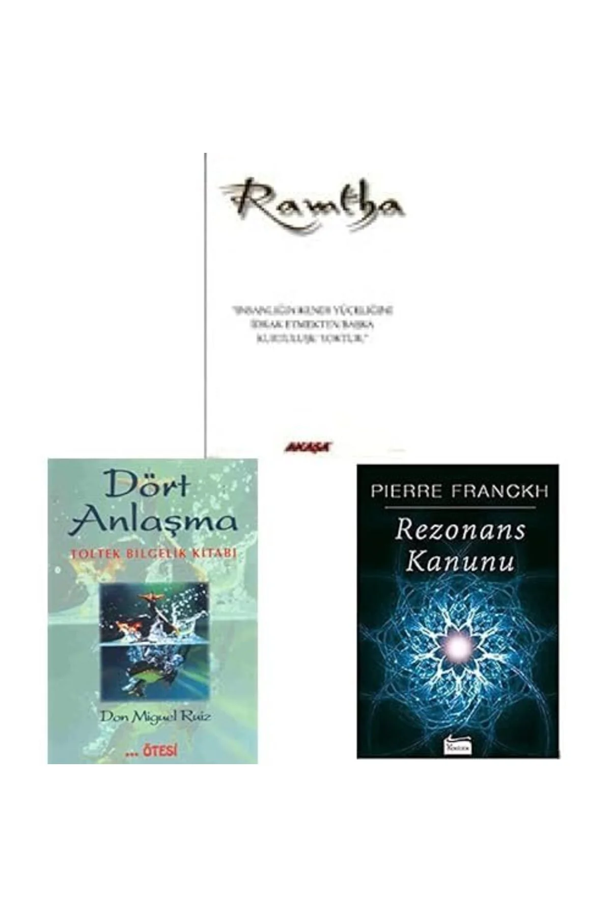 ramtha-beyaz kitap+dort anlasma+rezonans kanunu=3 set kitap