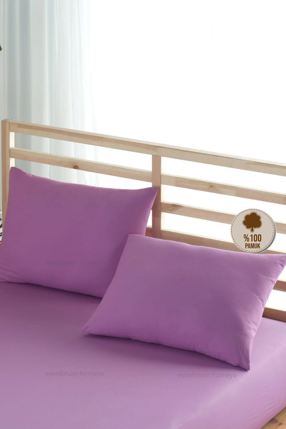 Ranforce %100 Pamuk Yastık Kılıfı 2 Adet 50*70 Kapaklı