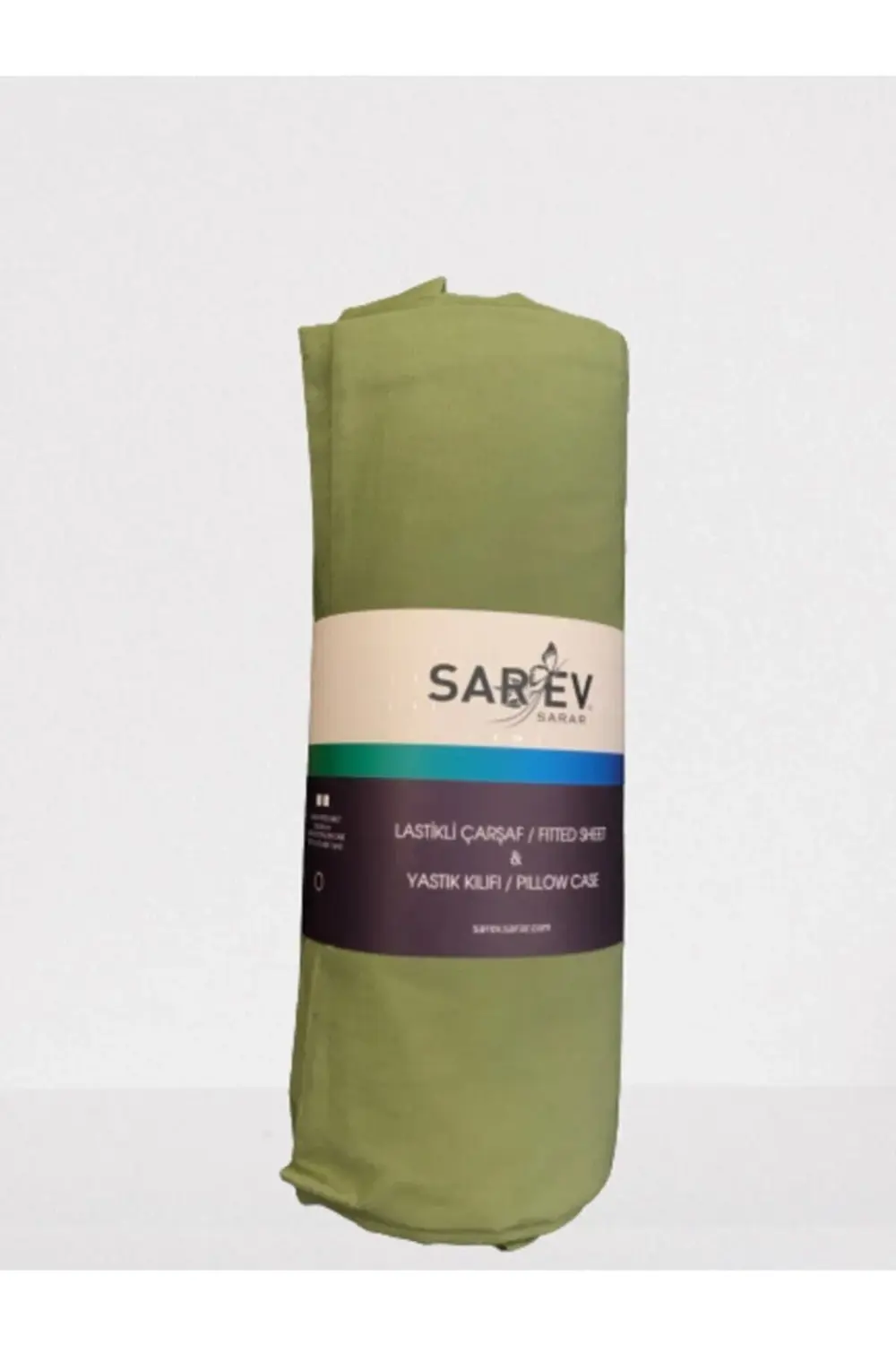 Ranforce Fitted Lastikli Çarşaf Seti 120x200 Cm V77 Yeşil