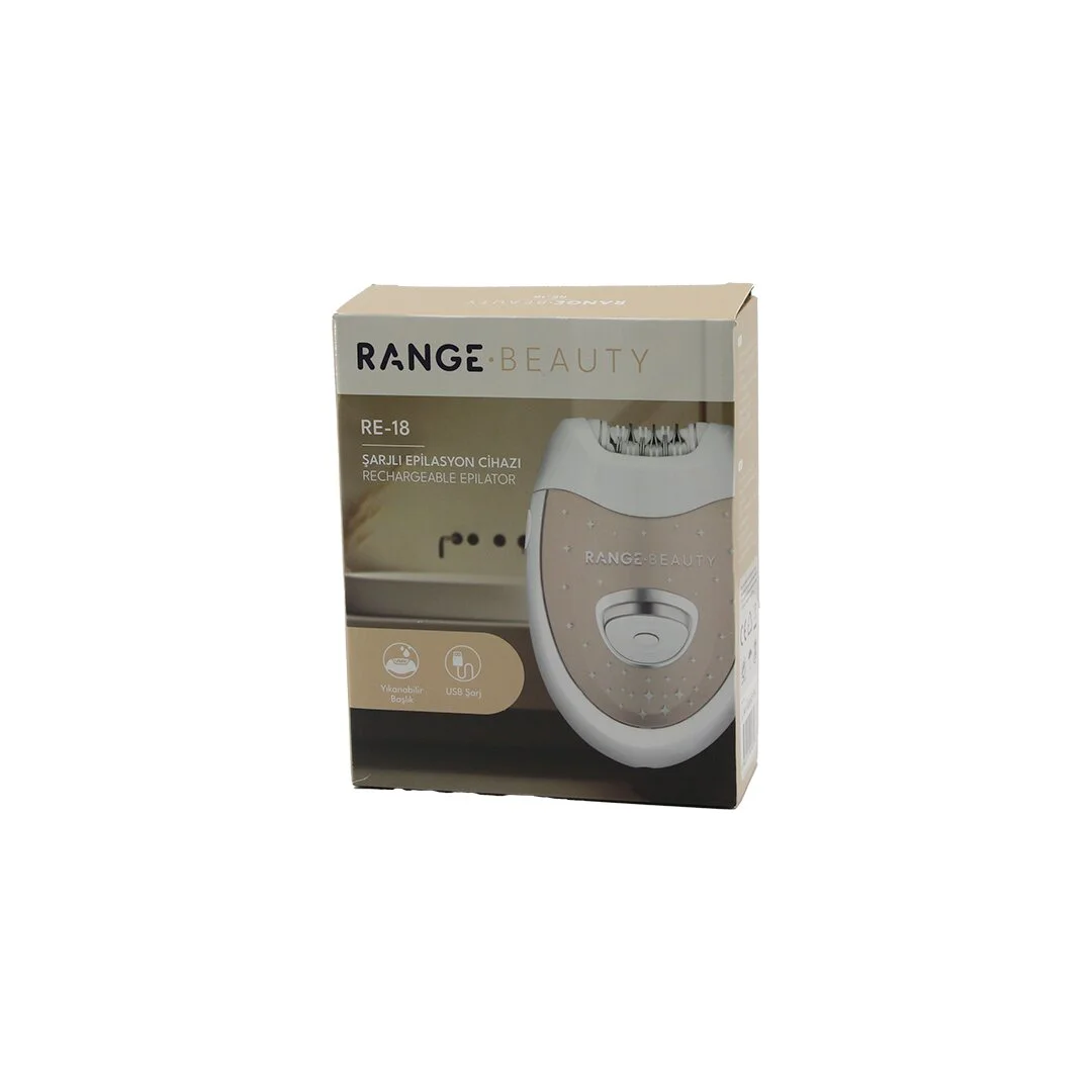 Range Beauty RE-18 Epilasyon Cihazı Epilatör Usb ŞARJLI=50DK 2 Kademe Hız Yıkanabilir BAŞLIK=18 Çift Cımbız Fiyatı, Yorumları ve Özellikleri