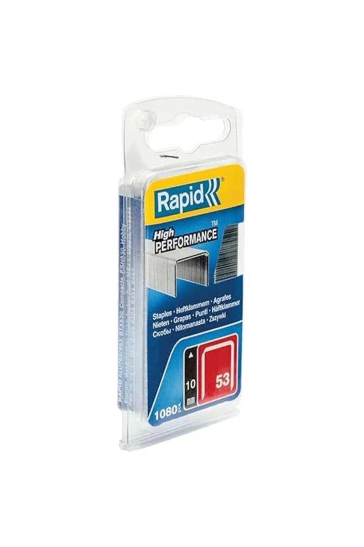 Rapid Feindrahtklammer Tip 53/10 mm, 1080 adet Blister
