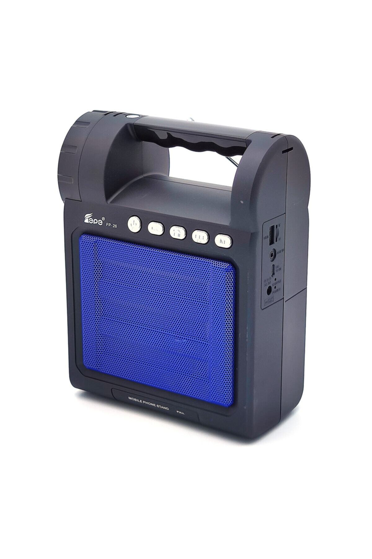 Raravan için Taşınabilir Bluetooth Hoparlör FM Radyo USB SD Kart 