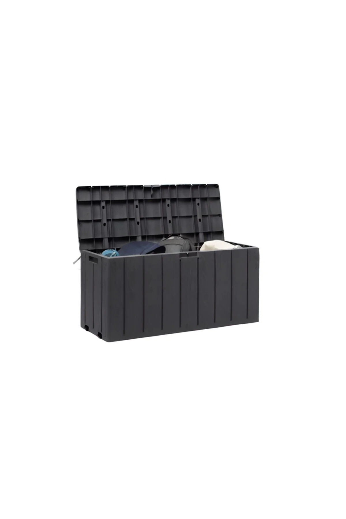 Rattan Antrasit Bahçe Depolama Dolabı / Sandığı
