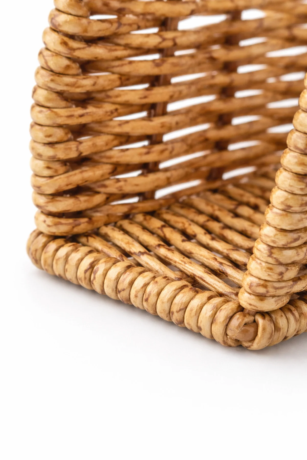 Rattan Hasır Oval Peçetelik 2’li Set 14x5.5x10 cm – Dekoratif Masa Üstü Peçete Standı