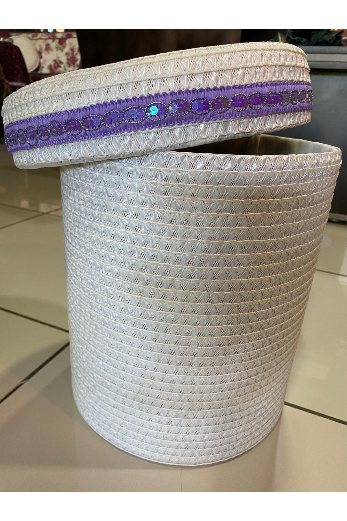 Rattan Örme Çamaşır Sepeti (büyük Boy)