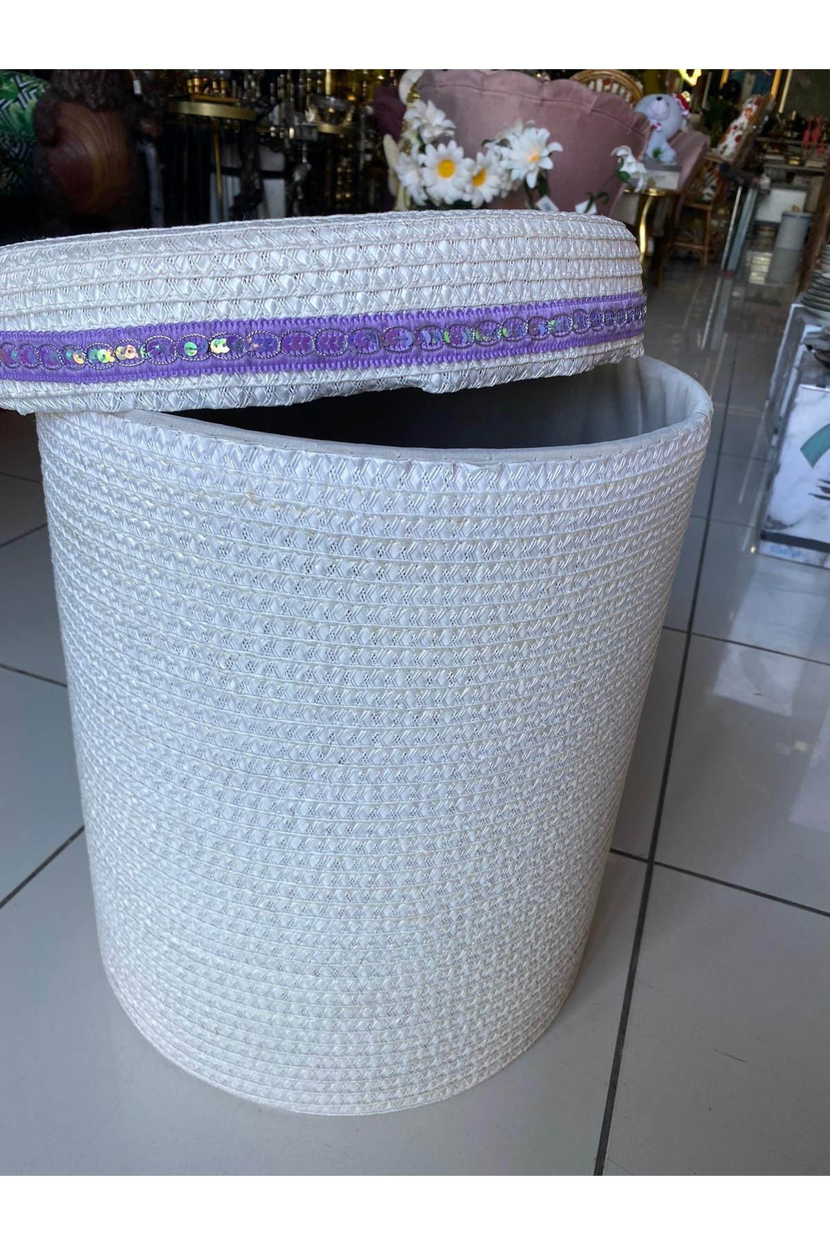 Rattan Örme Çamaşır Sepeti (küçük Boy)