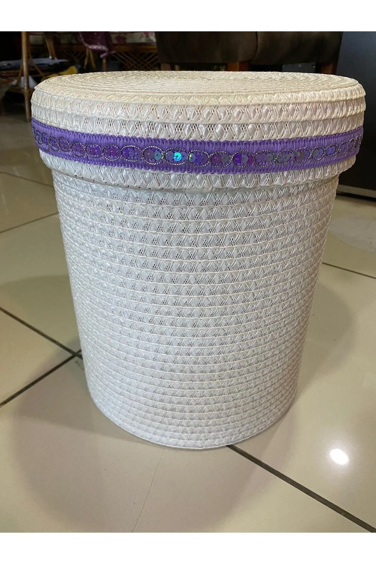 Rattan Örme Çamaşır Sepeti (büyük Boy)