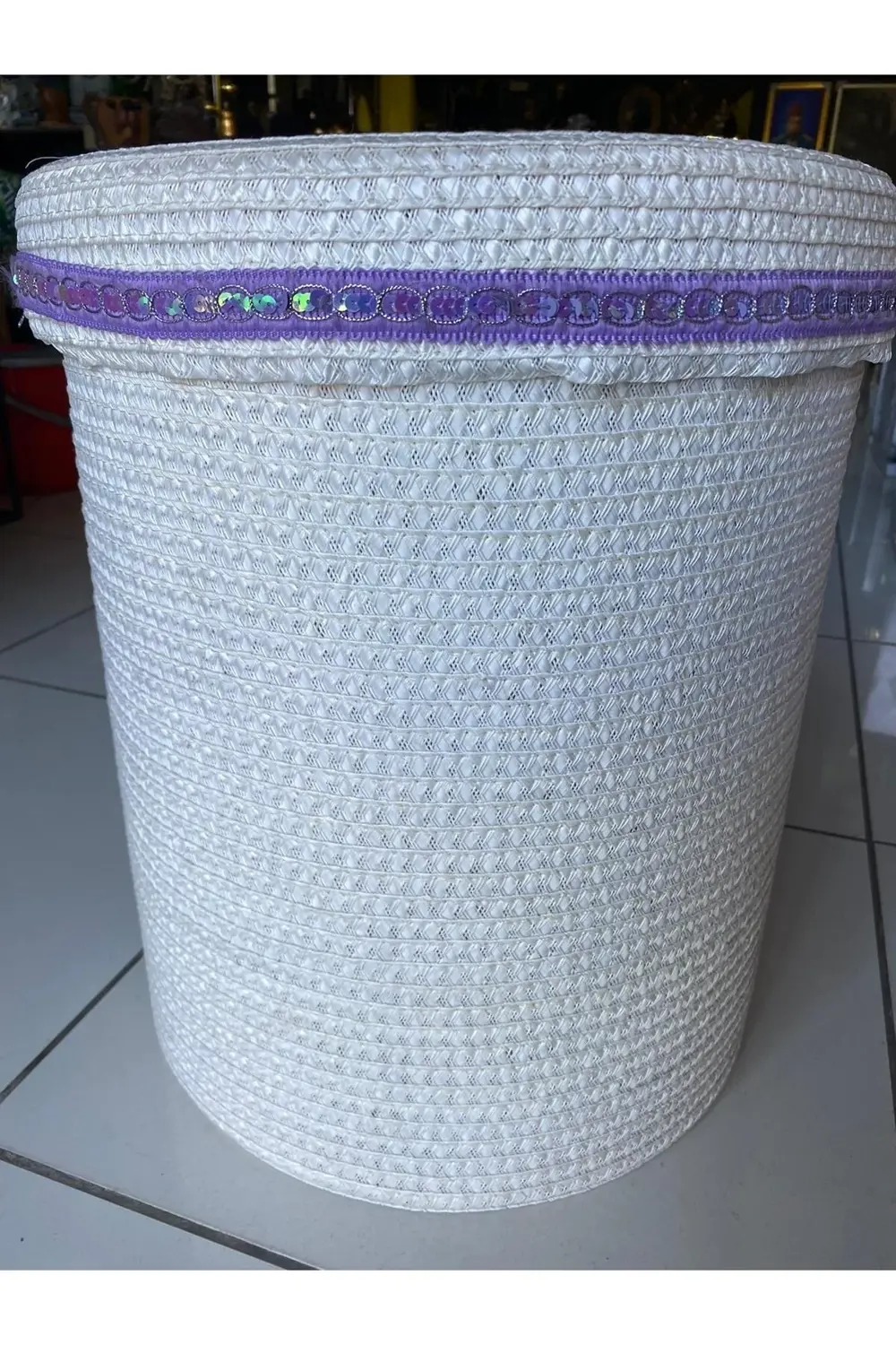 Rattan Örme Çamaşır Sepeti (küçük Boy)