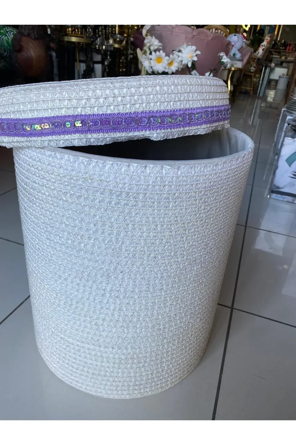 Rattan Örme Çamaşır Sepeti (küçük Boy)