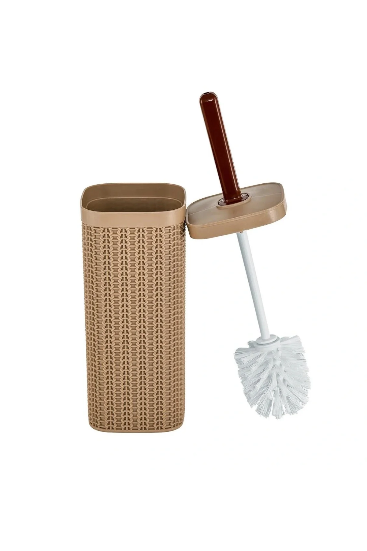 Rattan Wc Klozet Temizleme Fırçası - Antrasit - Görsel 2