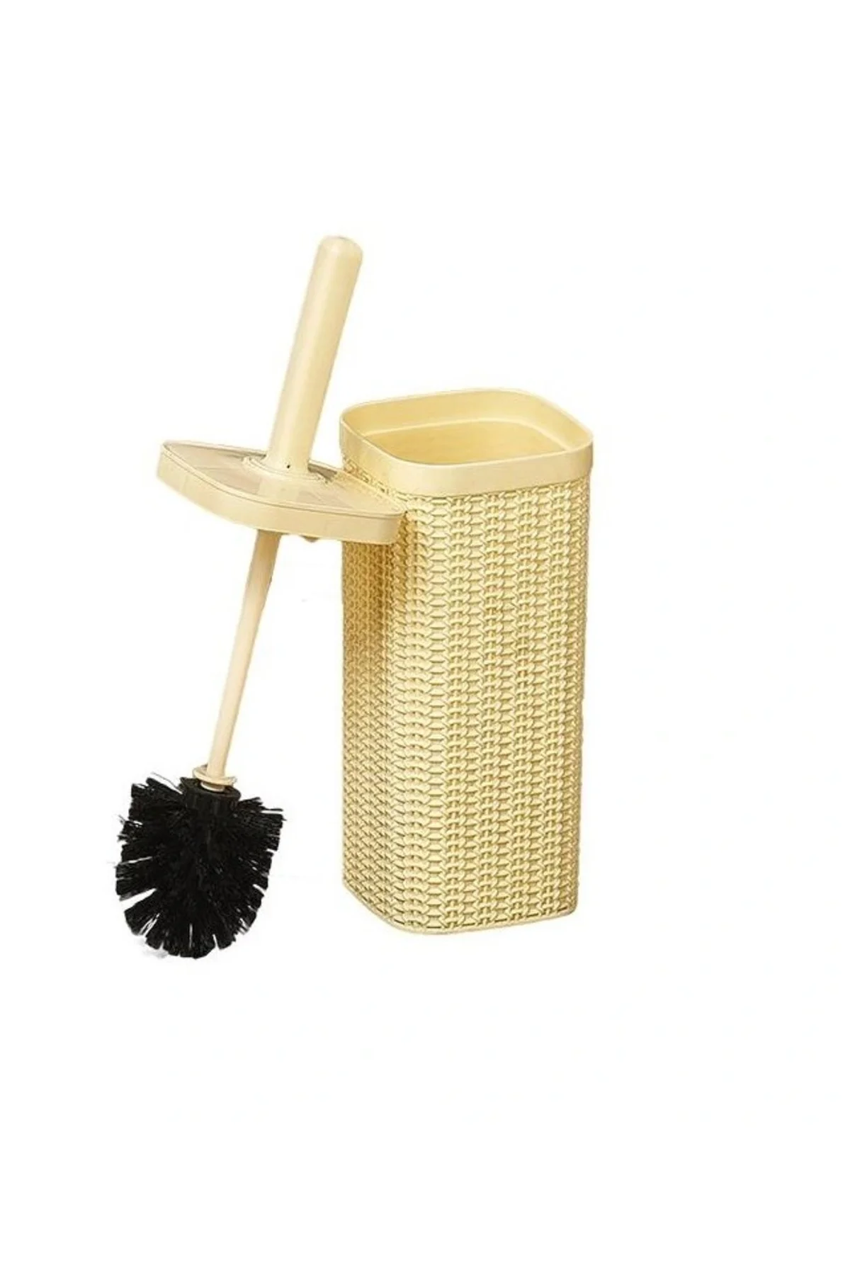 Rattan Wc Klozet Temizleme Fırçası - Antrasit - Görsel 3