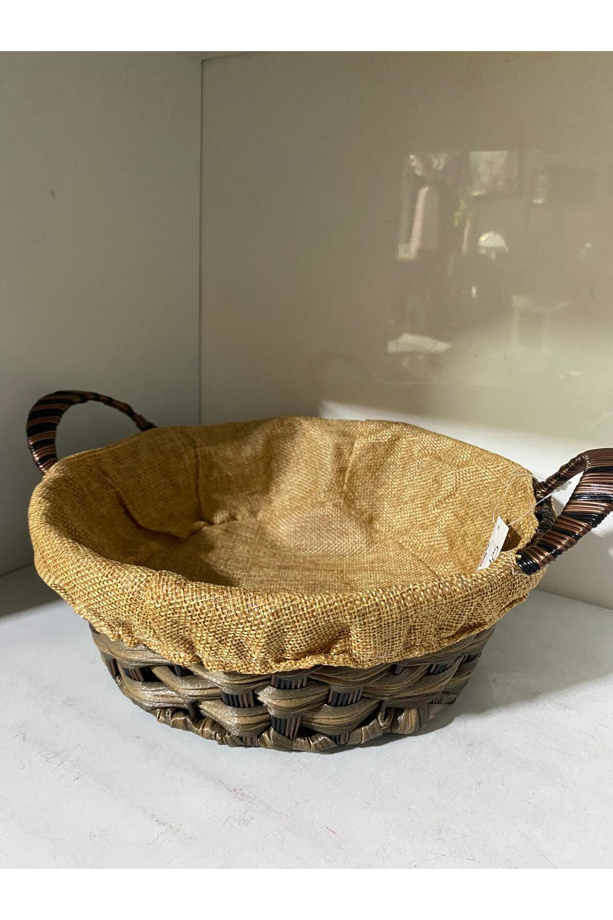 Elif Aksesuar Rattan Yuvarlak Ekmek Sepeti